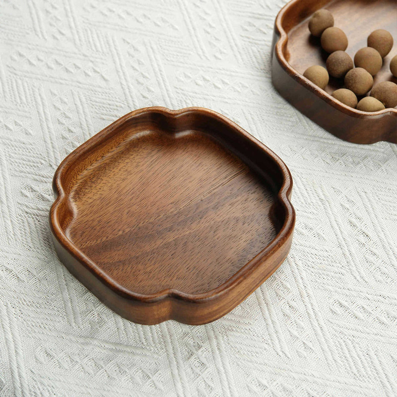 Προσαρμοσμένο κουτί καρυδιών κουτί σταφυλιών πιάτο σερβίρισμα δίσκο για Νότια Αμερική Walnut Burned εκτύπωση