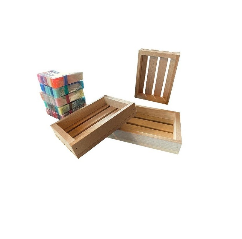 Όλες οι εποχές 14 κομμάτια χειροποίητο ξύλινο σαπούνι δώρα σετ δωρεάν δείγμα παρέχεται αύριο