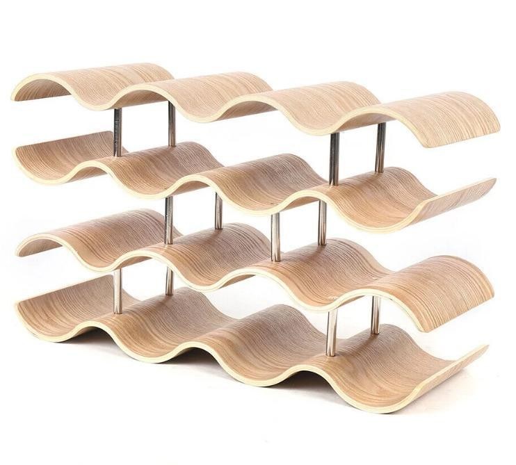 4 στρώματα Προσαρμοσμένο στερεό ξύλινο ράφι για εύκολη εγκατάσταση