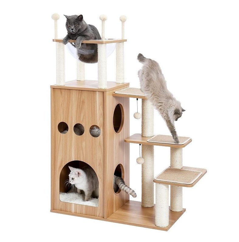OEM ODM Αποδεκτό Σθεναρό Frisco Castle Cat Tree Tower Μονάδα Μεγάλης Γάτας