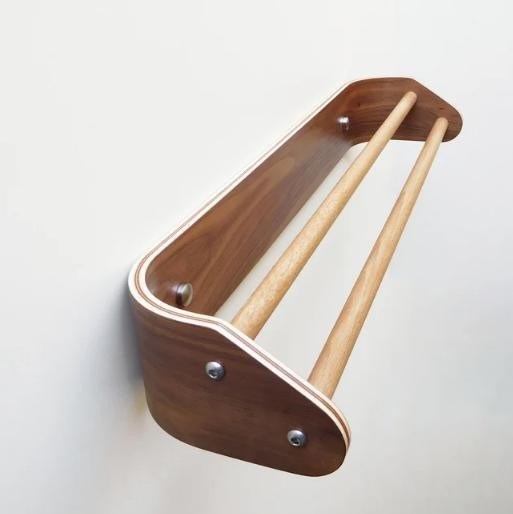 Προσαρμοσμένη ξύλινη διπλή μπάρα πετσέτας τοίχου τοποθετημένη στο τείχος πέλμα για μπάνιο για τη διατήρηση συσκευής κουζίνας