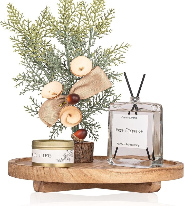 Μικρό ξύλινο δίσκο βάθρο στέκεται για διακοσμητικό ξύλινο Riser στην κουζίνα υποδοχή πιάτο σαπούνι