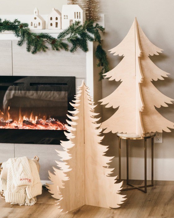 Υψηλή ποσότητα πλεονέκτημα 202407 Χριστουγεννιάτικη διακόσμηση ξύλινα δέντρα Custom