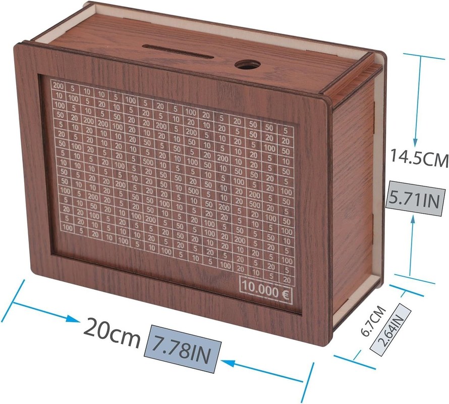 7.87 * 5.71 * 2.64 ίντσες ξύλινες τράπεζες χρημάτων για ενήλικες Προσαρμόσιμες και ανθεκτικές