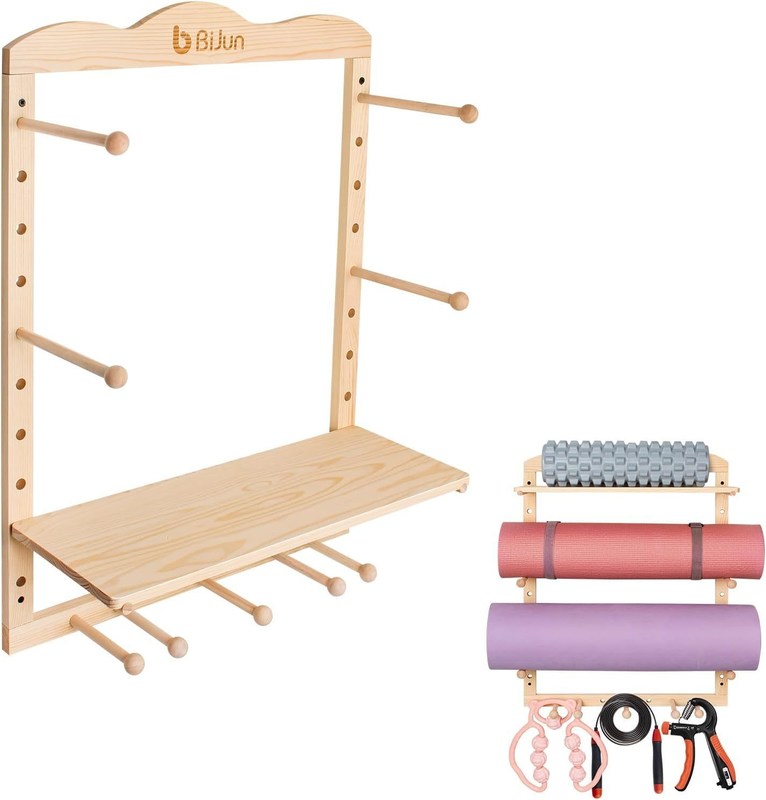 Κουζίνα Αποθήκευση Rack Yoga Mat Κρατητής τοίχος Mount για Custom Size Οργάνωση γυμναστήριο