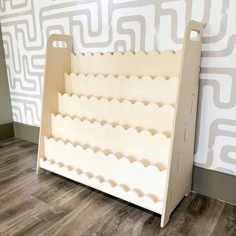 Montessori ξύλινα έπιπλα παιδική τάξη δώρο ξύλινο βιβλιοθήκη για λειτουργία εξοικονομήστε χώρο