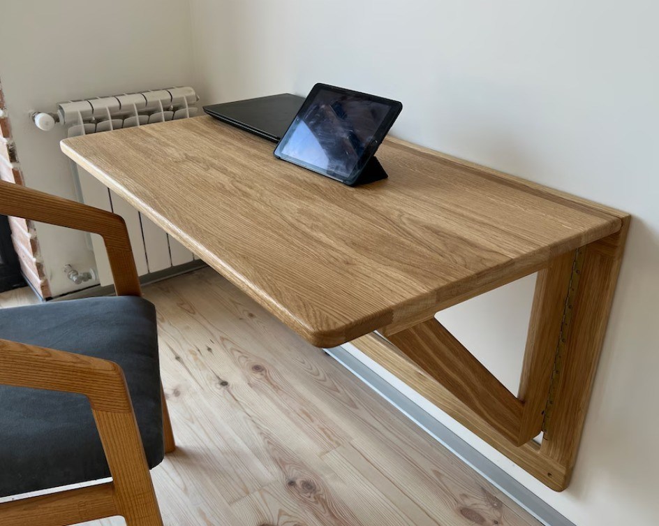 202407 Δίπλωμα τοίχου βελανιδιάς Δίπλωμα εργασίας αναδιπλούμενο για το σπίτι Γραφείο Κτίριο εκτύπωσης Καμένο