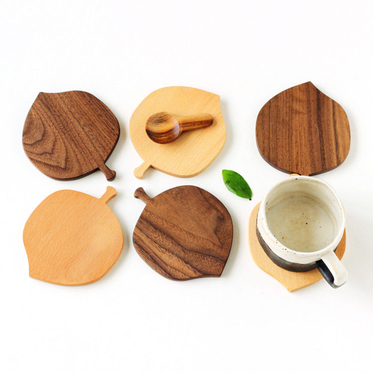 10X0.9cm Custom Sublimation Coasters για ποτό Γύρω μπαμπού ξύλο Coaster Mats Pads