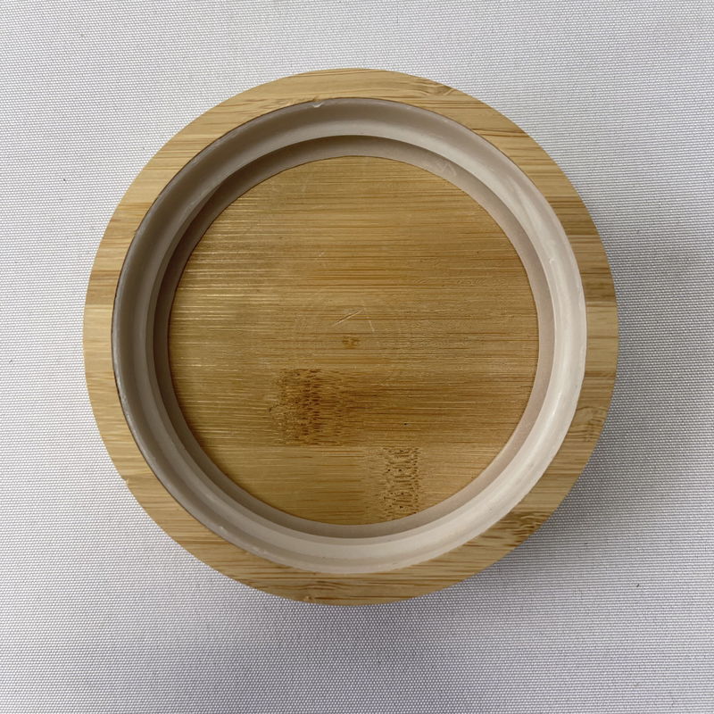 Ξύλινο κάλυμμα 10,9x2,4cm για τα τρόφιμα γυάλινο δοχείο στην επιλογή σας από απλό ή προσαρμοσμένο χρώμα