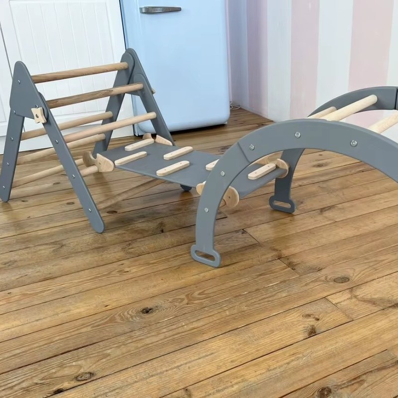 Montessori σκαρφαλώνοντας σετ για βρέφη εσωτερικό τριγωνικό αναρριχητή στην επιλογή του χρώματος σας