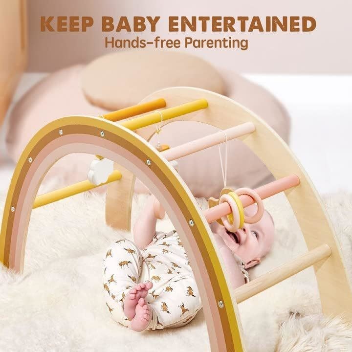 Unisex ξύλινο γυμναστήριο παιχνιδιού για το μωρό 0-5 μηνών ως αίτημά σας ξύλινα παιδικά παιχνίδια από Tiny Land