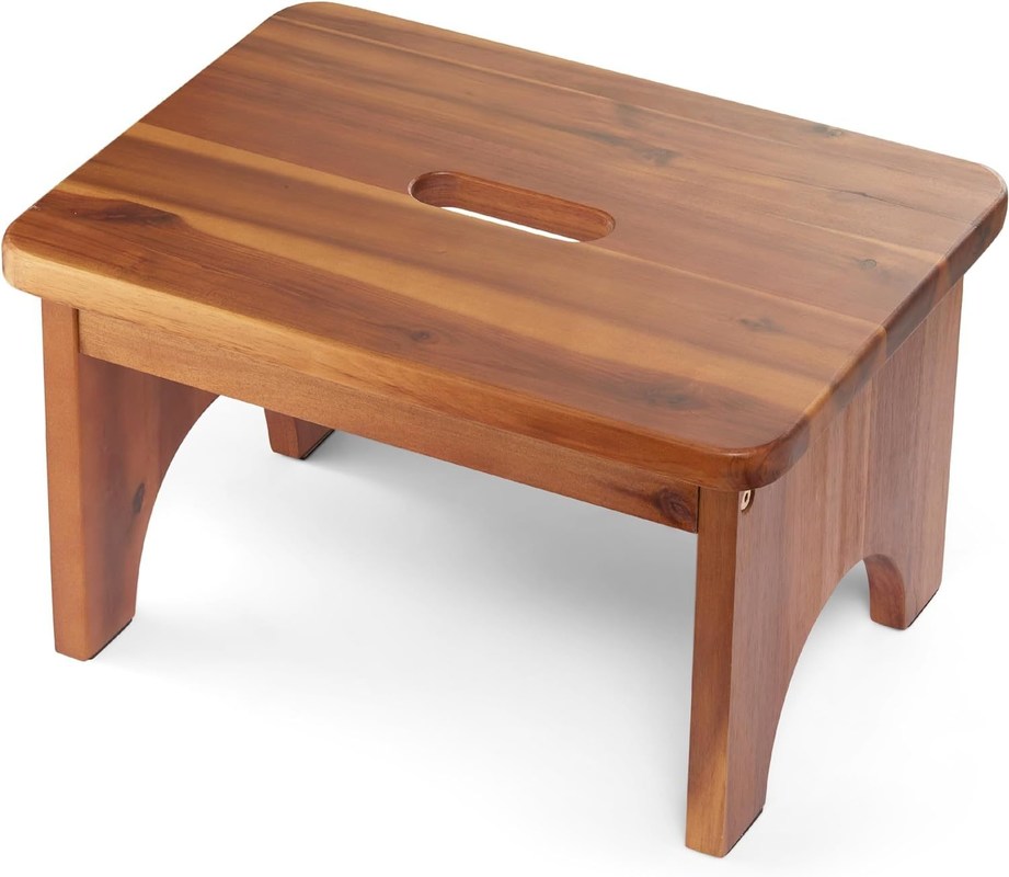 202405 Βαρύ φορητό φορητό ξύλινο σκαμνί χωρίς γλίστρα και βολικό για ενήλικες