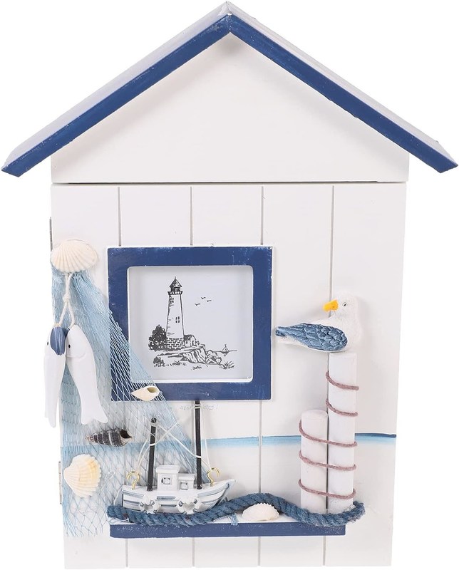 Ξύλινος Ναυτικός Κρεμάστης τοίχος κρεμασμένος διακοσμητικός χειροποίητος κάτοχος κλειδιού για κτίριο γραφείων