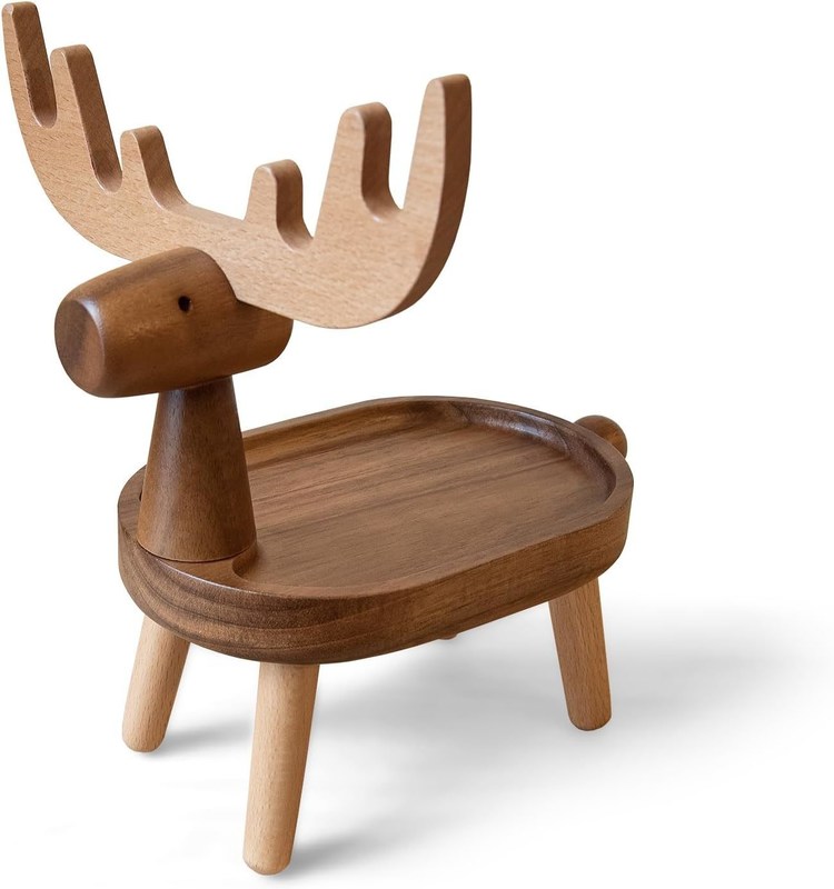 Οικιακό διακοσμητικό ξύλινο δίσκο με προσαρμοσμένο σχήμα 7,75 "L x 7,75" W x 48,5" H