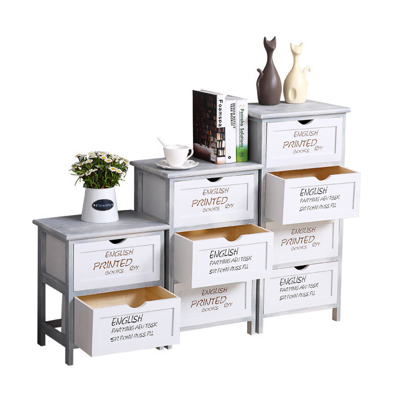 Σύγχρονο στυλ Πολυχρωματικό πράσινο λευκό κιβώτιο συρτάρων για υπνοδωμάτιο κατασκευασμένο από προσαρμοσμένο ξύλο