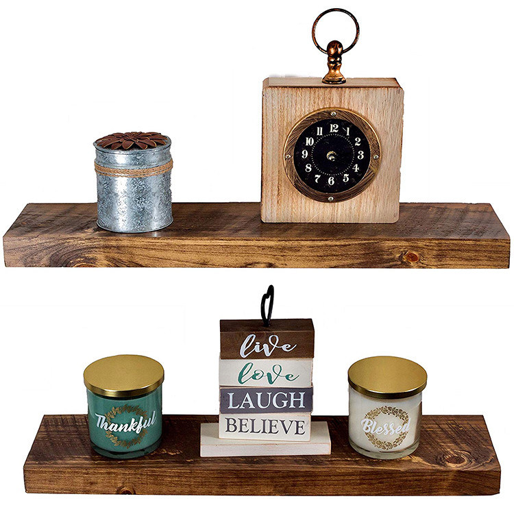 Σύγχρονο σχεδιασμό ξύλινο πλωτό ράφι για καθιστικό OEM / ODM προηγμένη τεχνολογία