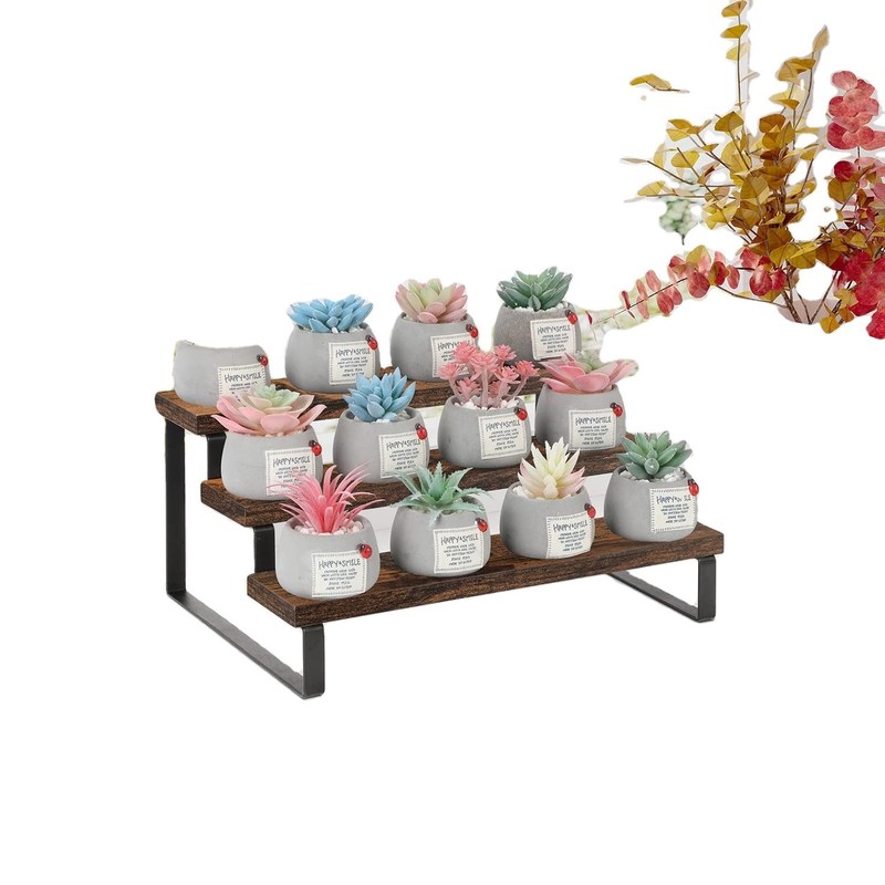 Δραστηριότητα ξύλινης οθόνης Σώστε χώρο 3 βαθμίδες Κουζίνα Αντιμέτρηση Μυροπινάκια Rack Οργανωτής