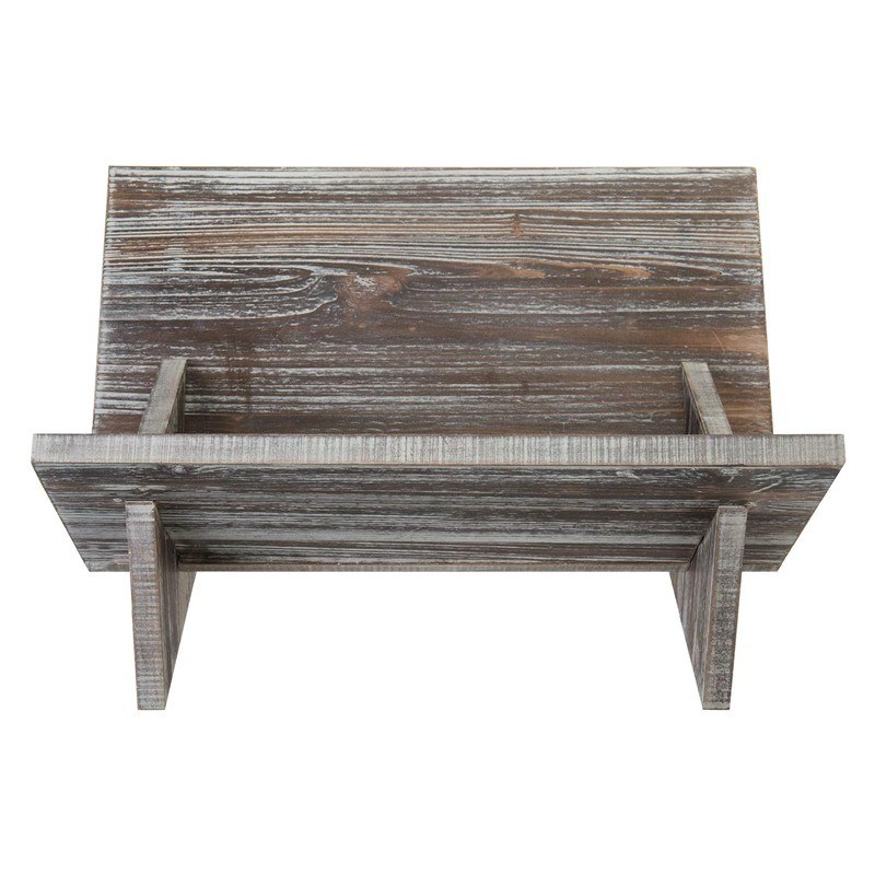 Σπίτι ξύλινη οθόνη βιβλίων Ρετρό στυλ οργανωτής για περιοδικά βιβλία αρχεία άλμπουμ