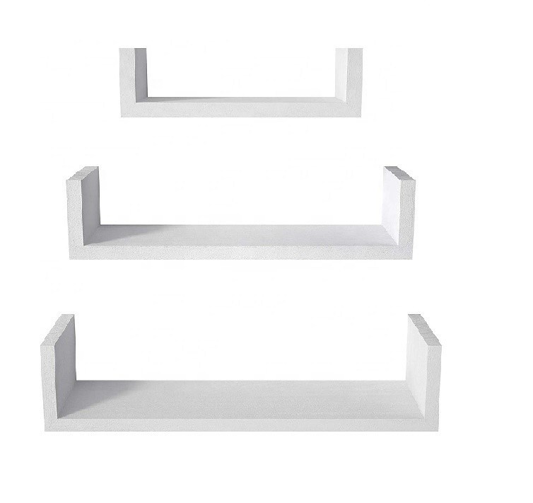 Στερεόφυλλο από στερεό ξύλο χειροποίητα πλωτά ράφια ξύλινο στρώμα για το σπίτι