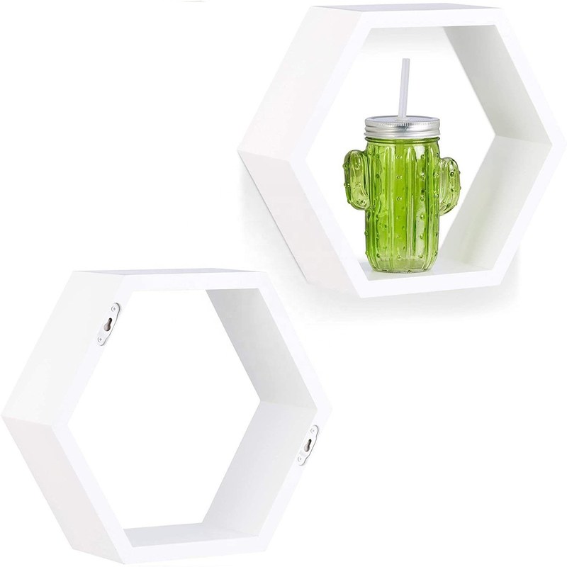 Ξύλινο σκαλισμένο εξαγωνικό συρτάρι τοίχου για ρουστίτικο αγροτικό σπίτι Οργάνωση διακόσμησης σπιτιού