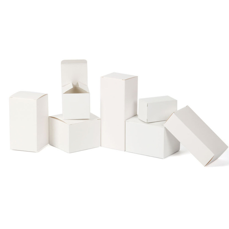 Προσαρμοσμένο κουτί λευκού χαρτιού για χειροποίητες συσκευασίες ανακυκλώσιμων προϊόντων