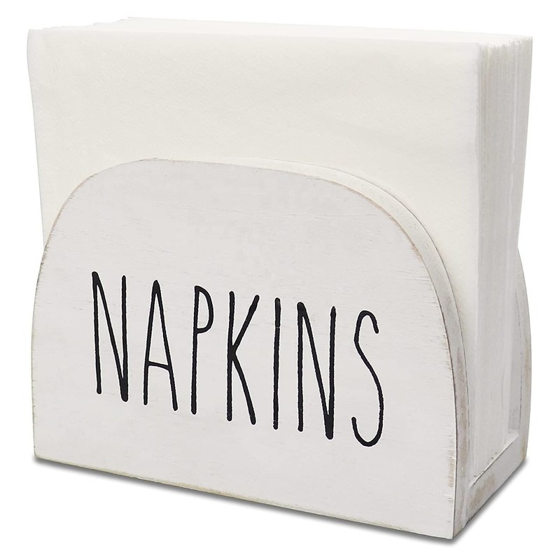 Προσαρμοσμένο καμένο κάλυμμα χαρτοπετσέτας για μαγαζιά 15x11x7.6cm Ολοχρονικό στερεό ξύλο