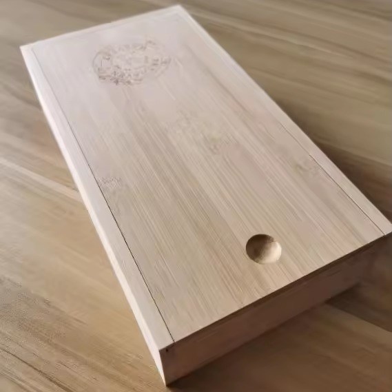 Χριστουγεννιάτικο περιεχόμενο μπαμπού κουτί με τσουλήκι κάλυμμα ξύλινο κουτί αποθήκευσης τώρα