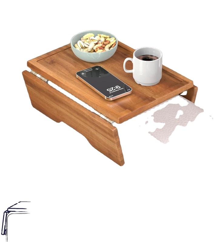 Δύο επίπεδα στήριξης βραχίονων για καναπέ καναπέ καρέκλα Κρατήστε τα αντικείμενα σας στην εμβέλεια του χεριού