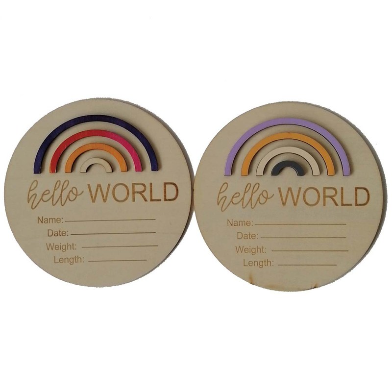 Δημιουργήστε ένα αξέχαστο βρεφονηπιακό με αυτές τις ξύλινες 3D κάρτες του ουράνιου τόξου από την Ευρώπη